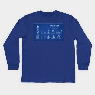 Lighthouses of United States of America - East Coast - A Kids Long Sleeve T-Shirt